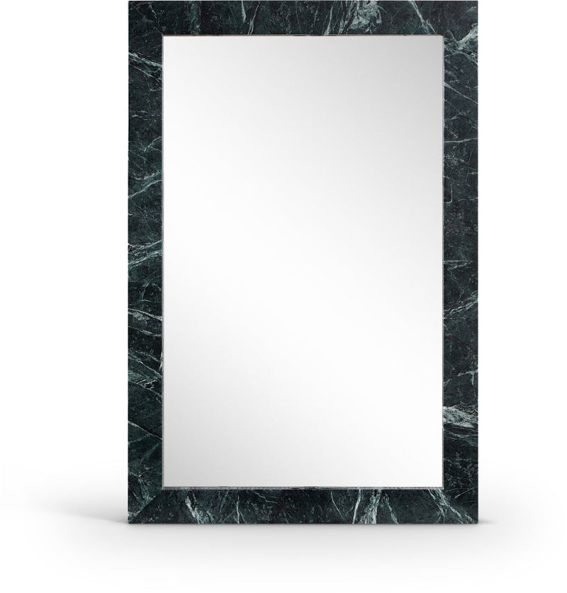Pavia Genuine Marble Frame Mirror in Green - 66086Green-M