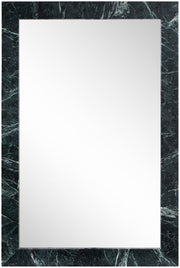 Pavia Genuine Marble Frame Mirror in Green - 66086Green-M