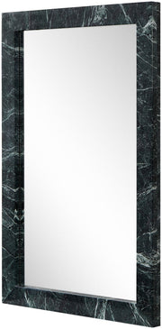 Pavia Genuine Marble Frame Mirror in Green - 66086Green-M