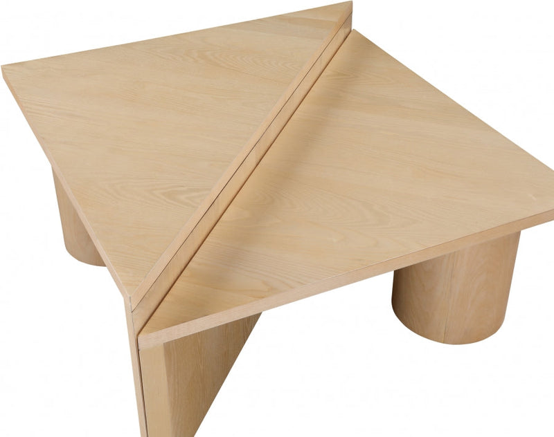 Pavillion Oak Veneer Coffee Table in Natural - 99003Natural-CT