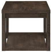 Pavone 3-Piece Coffee and End Table Set with Open Shelves Dark Rustic Mango - 706628-S3