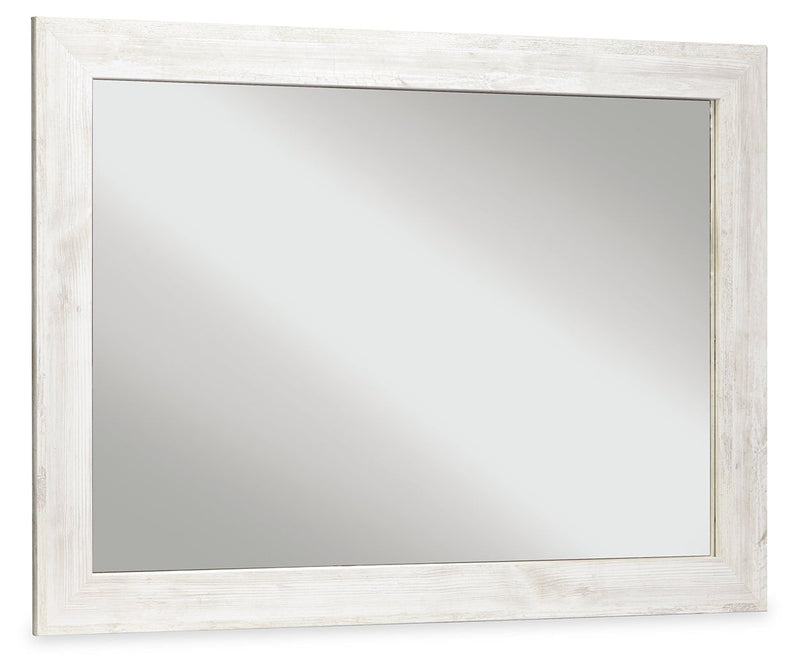 Paxberry Whitewash Bedroom Mirror - Gate FurnitureMirror