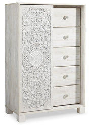 Paxberry Whitewash Full Panel Bed, Chest and Nightstand - B181B22
