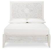 Paxberry Whitewash Full Panel Bed, Chest and Nightstand - B181B22