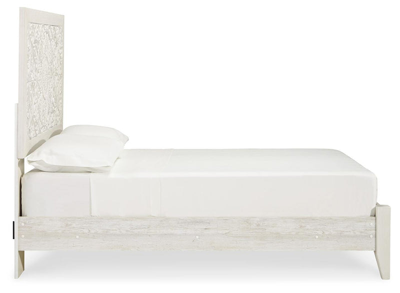Paxberry Whitewash Full Panel Bed, Chest and Nightstand - B181B22