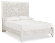 Paxberry Whitewash Full Panel Bed, Dresser, Mirror and Chest - B181B17
