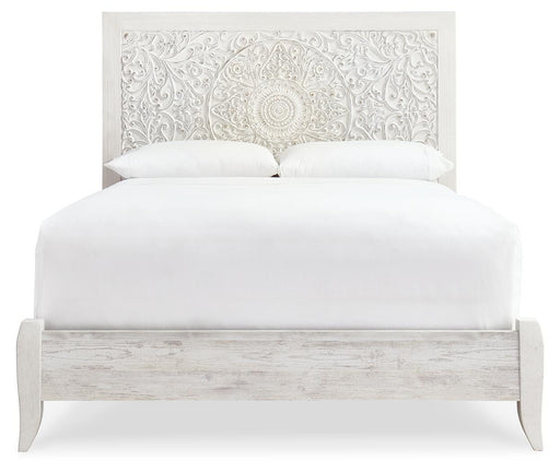 Paxberry Whitewash Queen Panel Bed and Chest - B181B21