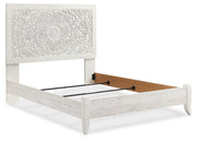Paxberry Whitewash Queen Panel Bed and Chest - B181B21
