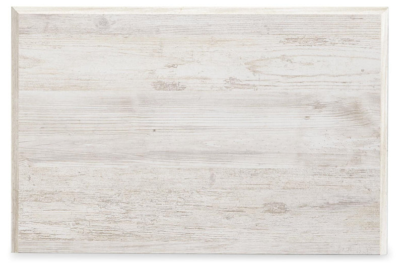 Paxberry Whitewash Queen Panel Bed, Chest and Nightstand - B181B28