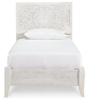Paxberry Whitewash Twin Panel Bed, Chest and Nightstand - B181B24