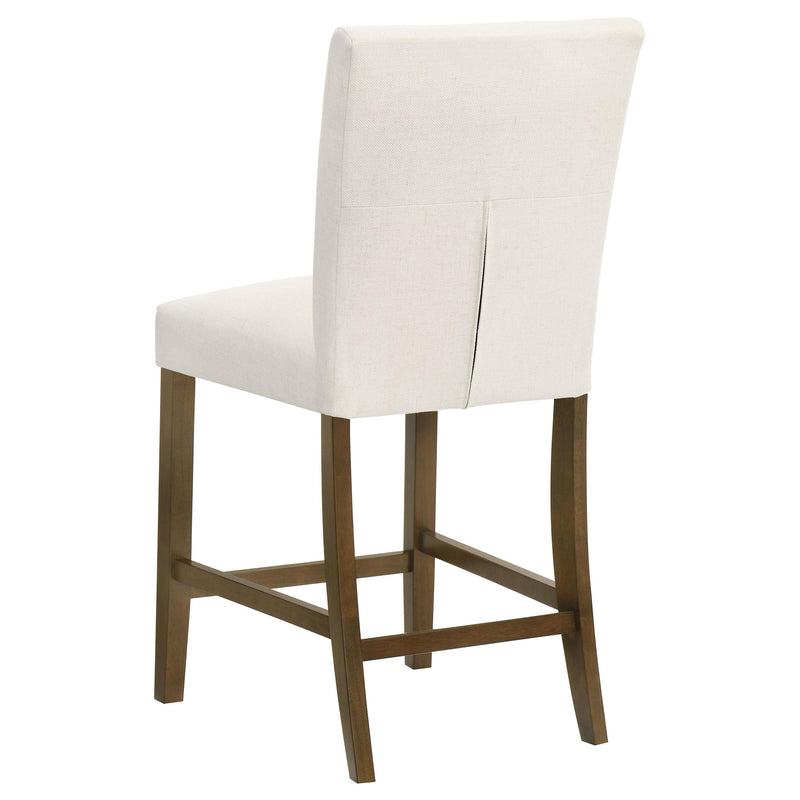 Paxton 5-piece Round Glass Top Counter Height Dining Set Beige - 122178-S5BGE
