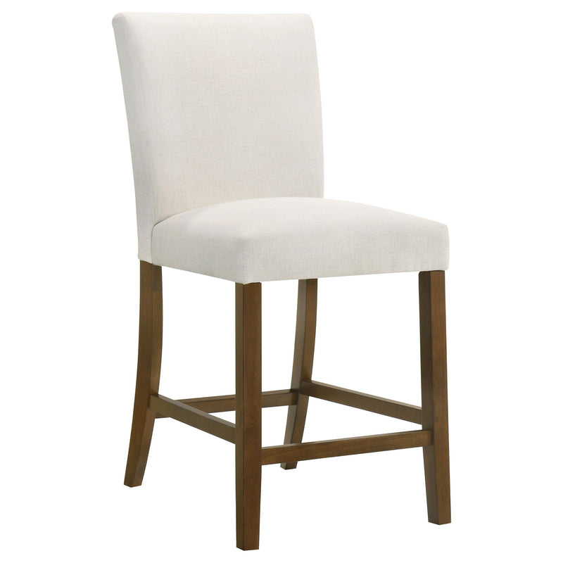 Paxton 5-piece Round Glass Top Counter Height Dining Set Beige - 122178-S5BGE