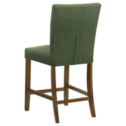 Paxton 5-piece Round Glass Top Counter Height Dining Set Green - 122178-S5GRN