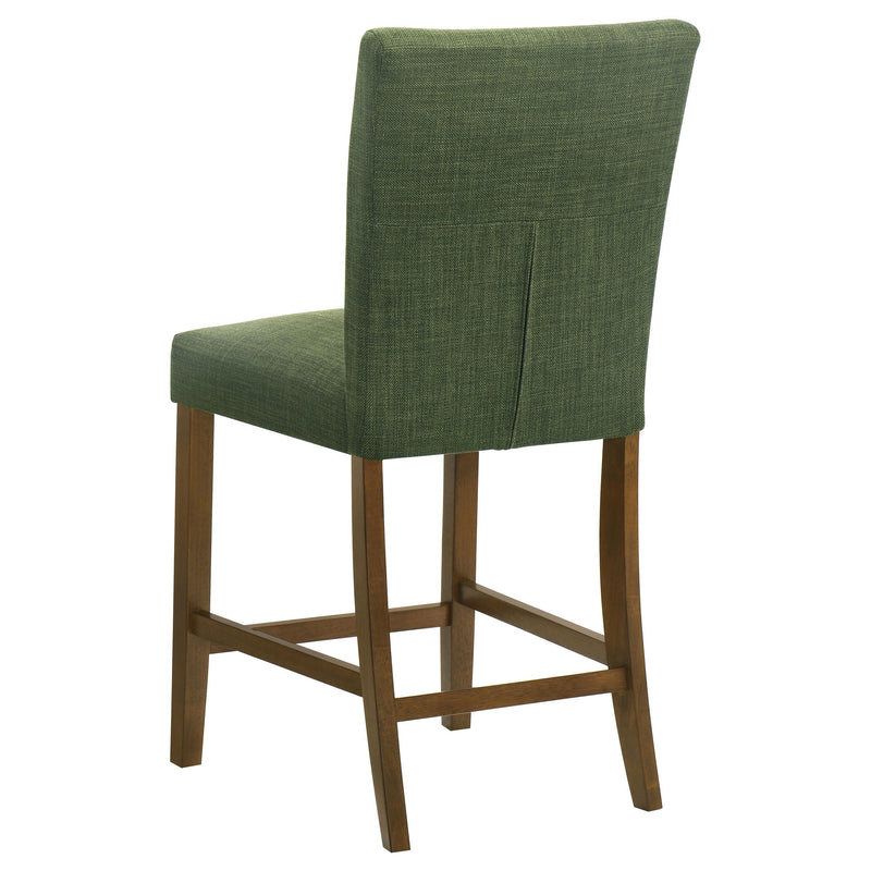 Paxton 5-piece Round Glass Top Counter Height Dining Set Green - 122178-S5GRN