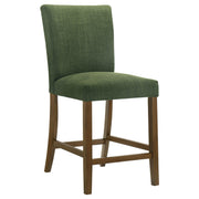 Paxton 5-piece Round Glass Top Counter Height Dining Set Green - 122178-S5GRN
