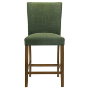 Paxton 5-piece Round Glass Top Counter Height Dining Set Green - 122178-S5GRN