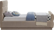 Paxton Chenille Fabric Twin Bed (3 Boxes) Beige - Gate FurnitureTwin Bed