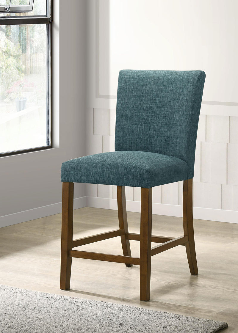 Paxton Upholstered Counter Height Dining Chair Teal Blue (Set of 2) - 122179TLB