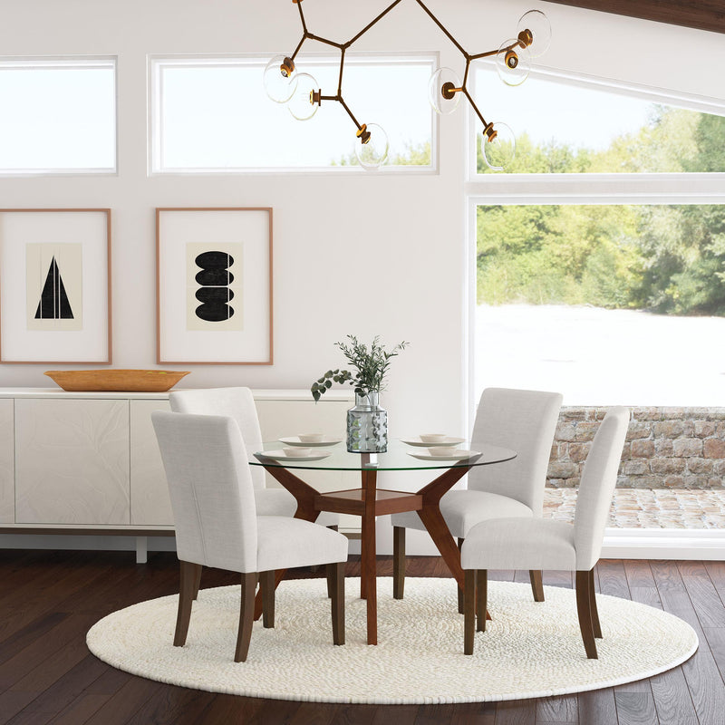 Paxton Upholstered Dining Side Chair Beige (Set of 2) - 106412