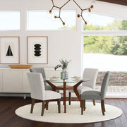 Paxton Upholstered Dining Side Chair Beige (Set of 2) - 106412