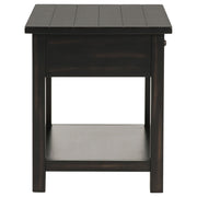 Payne 1-drawer Wood End Table with Shelf Distressed Java - 710567