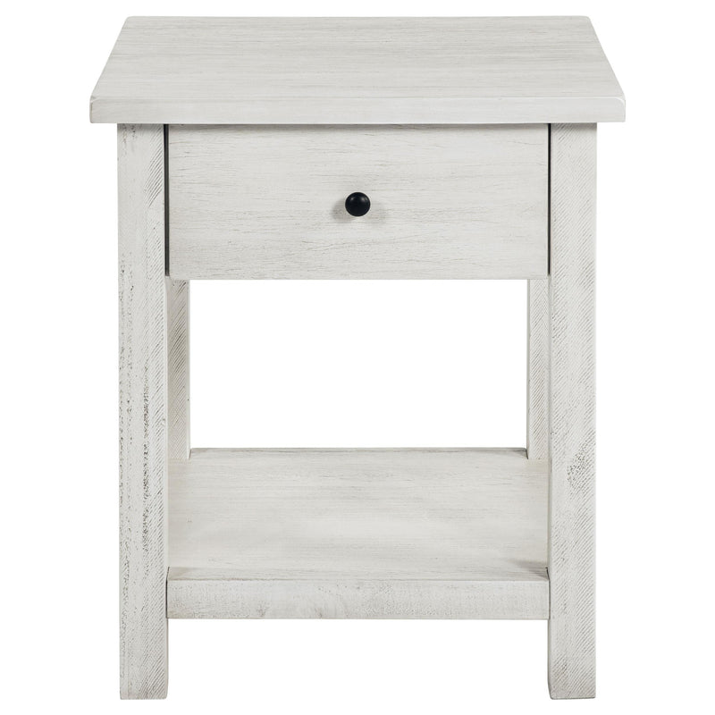 Payne 2-piece Coffee and 1-drawer End Table Set White - 710558-S2