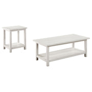 Payne 2-piece Coffee and End Table Set Distressed White - 710558-S2A