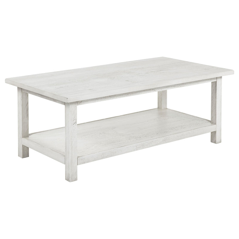 Payne 2-piece Coffee and End Table Set Distressed White - 710558-S2A