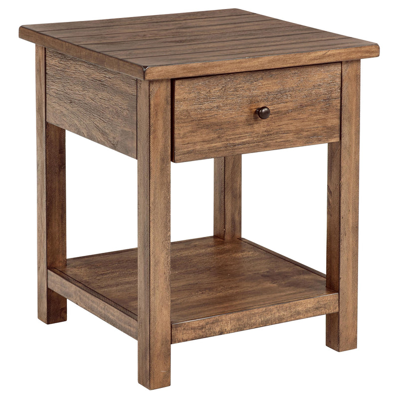 Payne 3-piece Coffee and 1-drawer End Table Set Brown - 710548-S3
