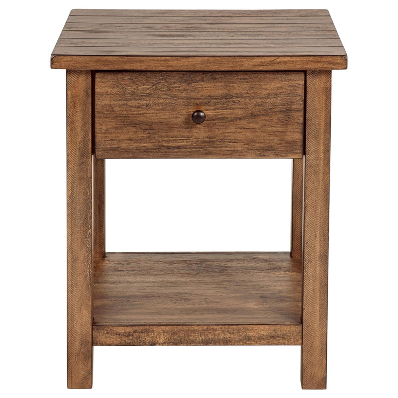 Payne 3-piece Coffee and 1-drawer End Table Set Brown - 710548-S3