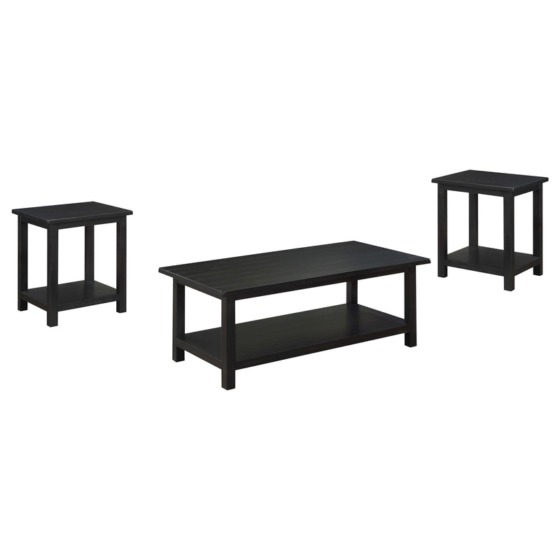 Payne 3-piece Coffee and End Table Set Distressed Java - 710568-S3A
