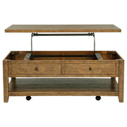 Payne 48-inch Mobile Lift Top Coffee Table Distressed Brown - 710545
