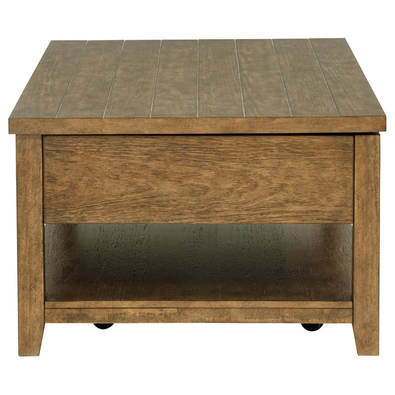 Payne 48-inch Mobile Lift Top Coffee Table Distressed Brown - 710545