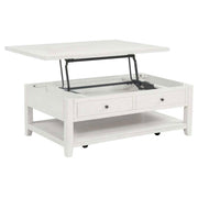 Payne 48-inch Mobile Lift Top Coffee Table Distressed White - 710555