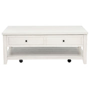 Payne 48-inch Mobile Lift Top Coffee Table Distressed White - 710555