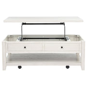 Payne 48-inch Mobile Lift Top Coffee Table Distressed White - 710555
