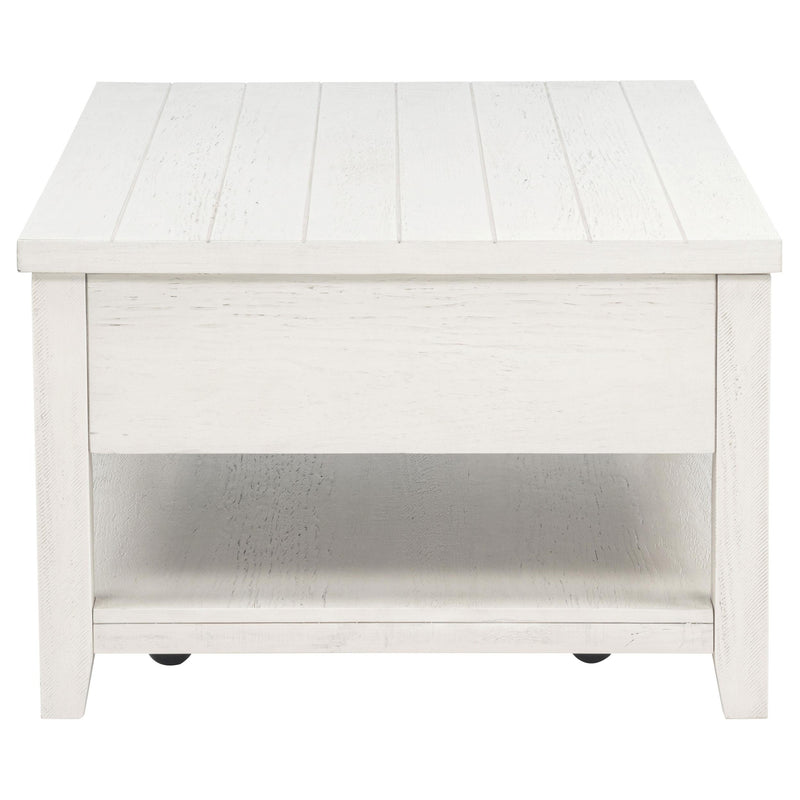Payne 48-inch Mobile Lift Top Coffee Table Distressed White - 710555
