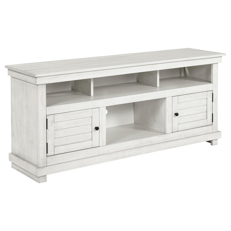 Payne 60-inch TV Stand Media Console Distressed White - 710052