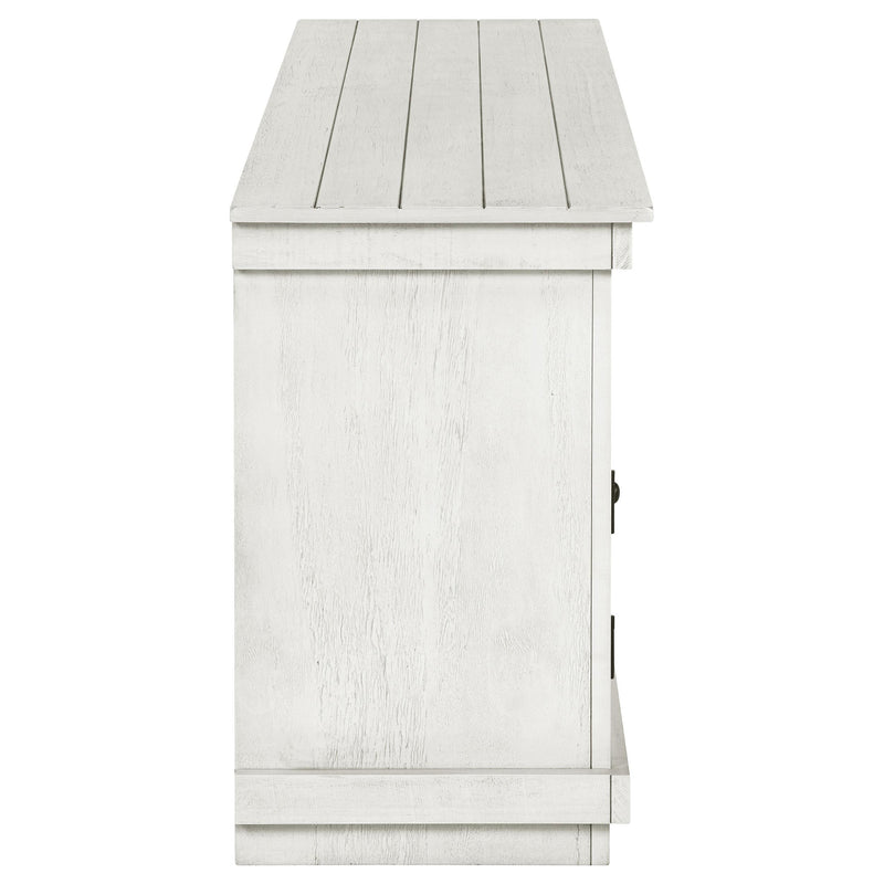 Payne 60-inch TV Stand Media Console Distressed White - 710052