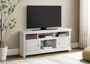 Payne 60-inch TV Stand Media Console Distressed White - 710052