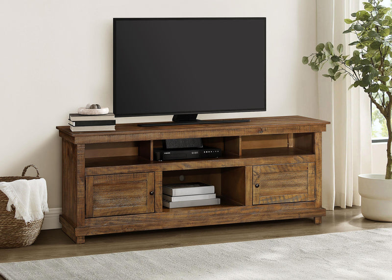 Payne 70-inch TV Stand Media Console Distressed Brown - 710043