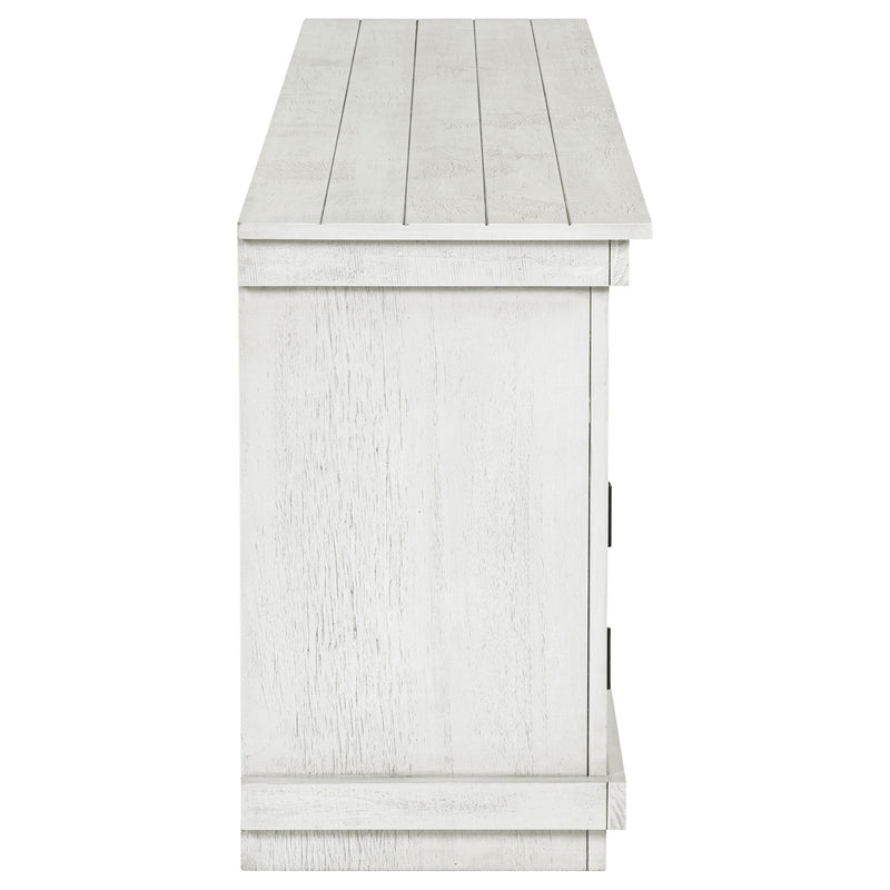 Payne 70-inch TV Stand Media Console Distressed White - 710053
