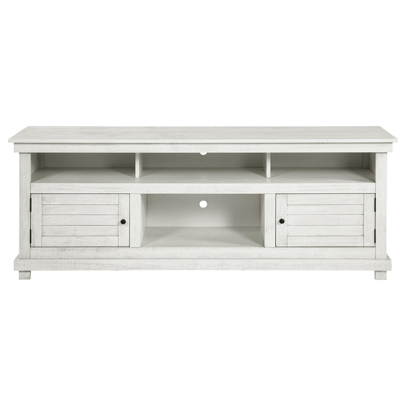Payne 70-inch TV Stand Media Console Distressed White - 710053