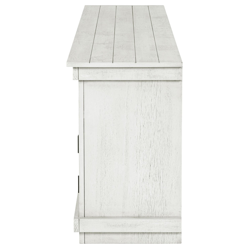 Payne 70-inch TV Stand Media Console Distressed White - 710053