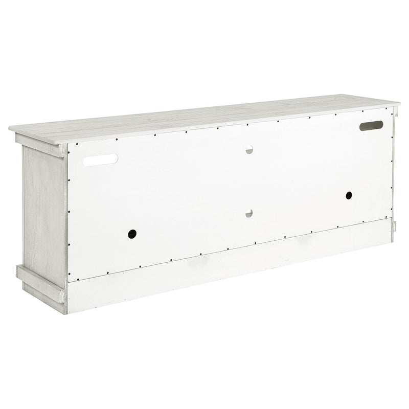 Payne 70-inch TV Stand Media Console Distressed White - 710053