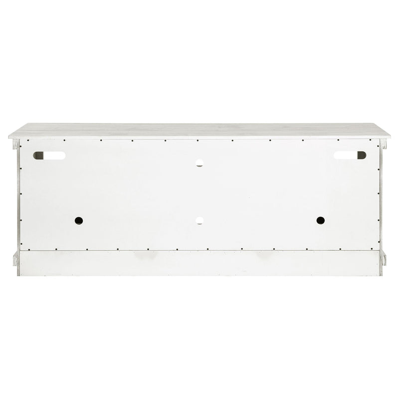 Payne 70-inch TV Stand Media Console Distressed White - 710053
