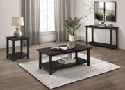 Payne Wood End Table with Shelf Distressed Java - 710566