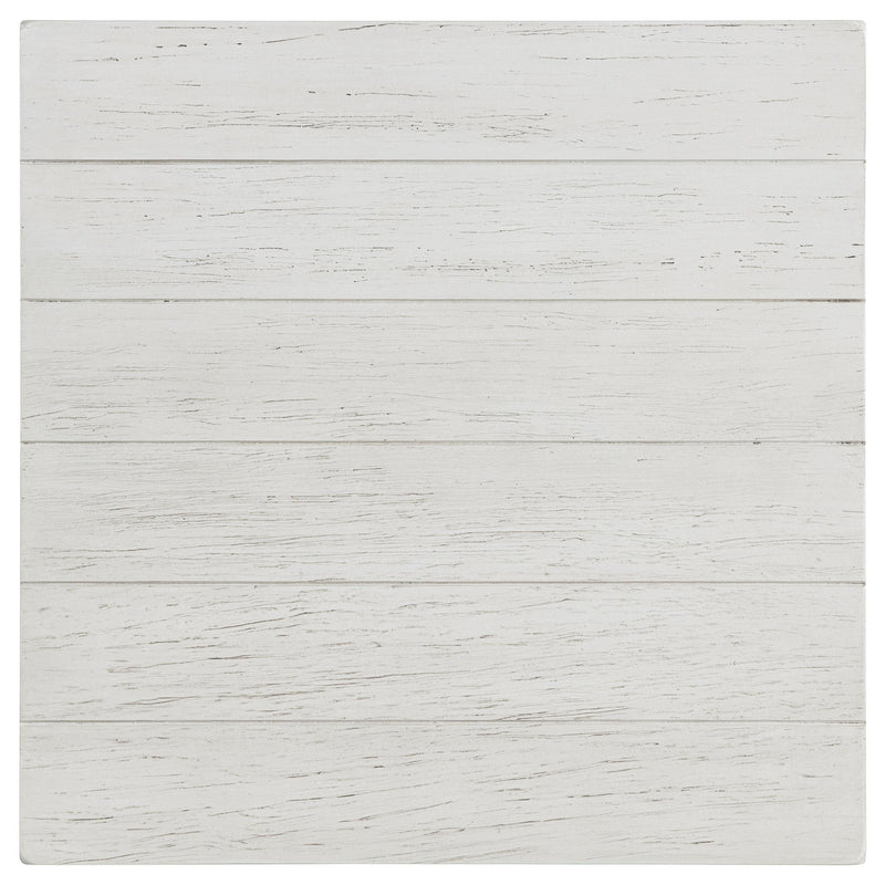 Payne Wood End Table with Shelf Distressed White - 710556