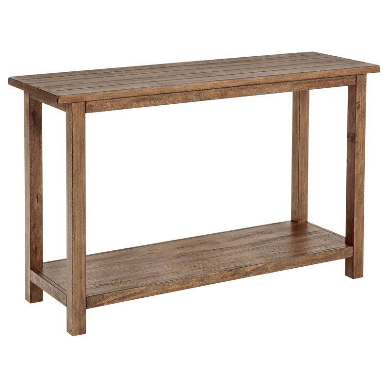 Payne Wood Entryway Sofa Console Table Distressed Brown - 710549