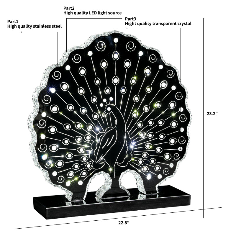 Peacock Silver Led - PEACOCK-LED
